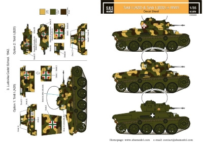 D35003 WWII ハンガリー軍 トルディI(A20)&トルディI(B20) | SBSモデル