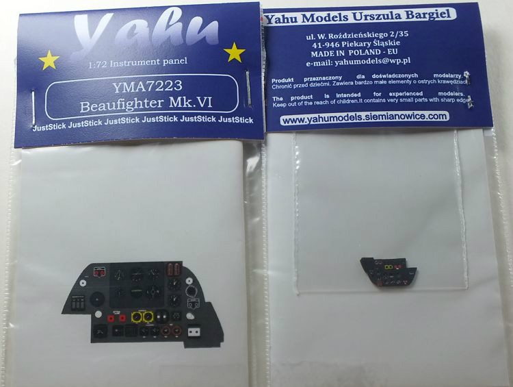 YMA7223 ブリストル ボーファイター Mk.IV 計器盤|飛行機用パーツ|飛行機