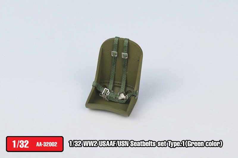 AA-32002 WWII 米空海軍機 シートベルトセット グリーン Pt.1|飛行機用パーツ|飛行機
