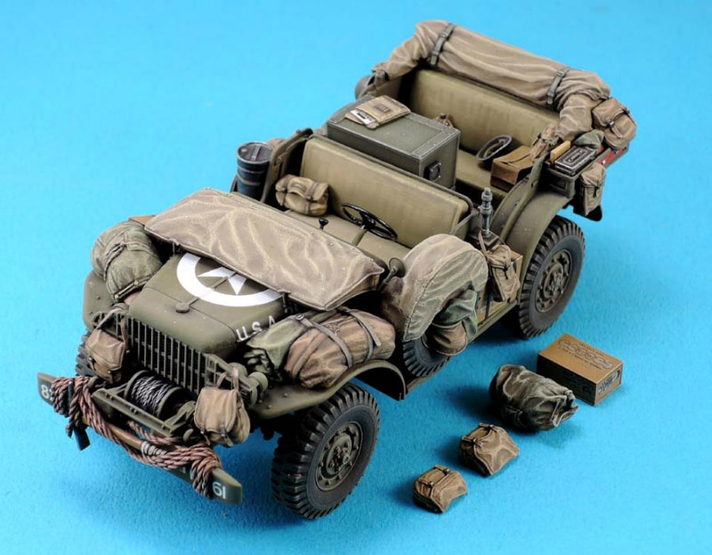 【再入荷】LF1312 WC-56/47 ジープ 積荷セット(C/Kレーション用デカール付)|AFV用パーツ|AFV