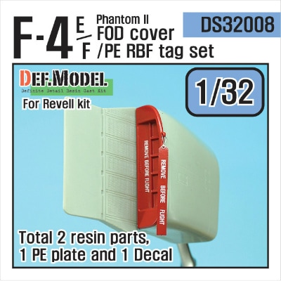 【再入荷】DS32008 F-4E/F ファントムII FODカバー & リムーブビフォーフライトタグ|飛行機用パーツ|飛行機