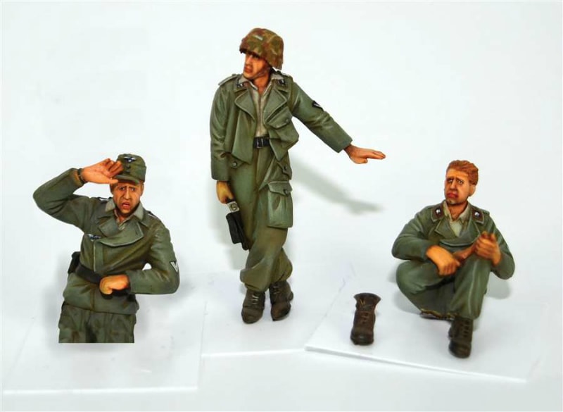 35504 WWII ドイツ 駆逐戦車クルー 3体|第二次大戦のフィギュア|フィギュア