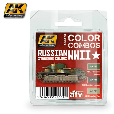 AK4173 WWII ロシア軍 スタンダードカラーコンボ|塗料|ツール＆マテリアル