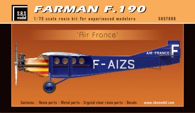 SBS72008 ファルマン F.190 エールフランス|旅客機／民間機|飛行機