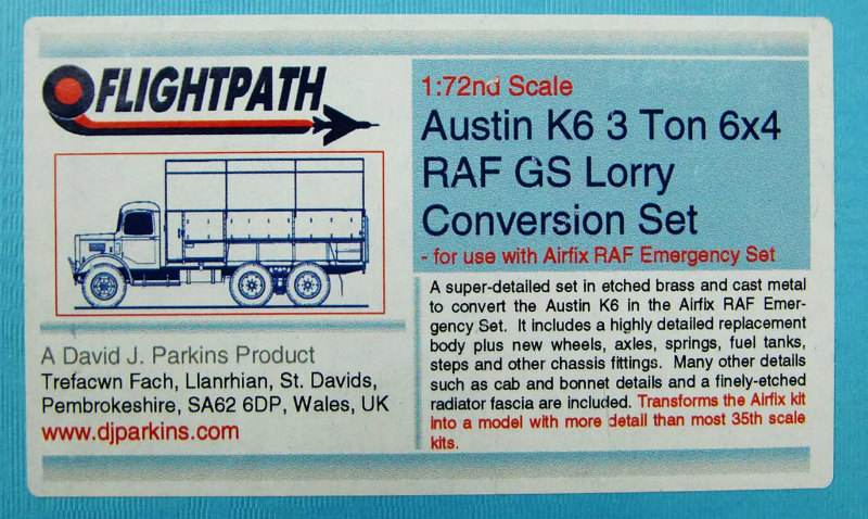 72226 オースチン K6 3t 6×4 RAF GS ローリー コンバージョンセット|第二次大戦のAFVモデル|AFV