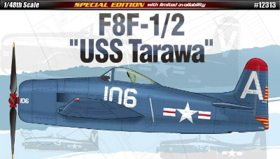 【再入荷】12313 F8F-1/2 ベアキャット USS タラワ|大戦後の飛行機モデル|飛行機