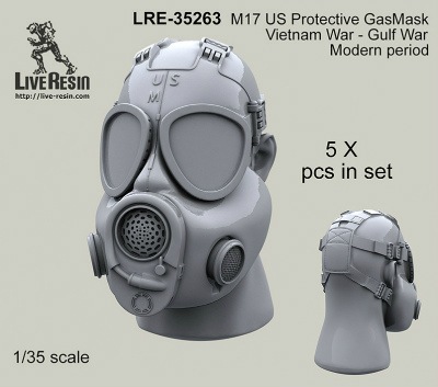 LRE-35263 M17 US Protective GasMask Vietnam War - Gulf War - Modern periods|AFV用パーツ|AFV