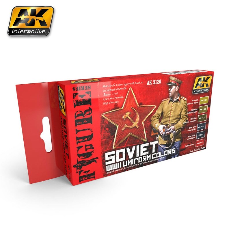 AK3120 WWII ソビエト軍ユニフォームカラーセット|塗料|ツール＆マテリアル