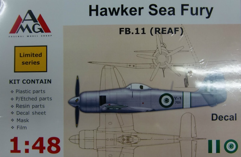 48607 ホーカー シーフューリー Mk.XI|大戦後の飛行機モデル|飛行機