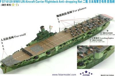 FS710129 日本海軍 航空母艦用 転落防止ネット|艦船用パーツ|艦船