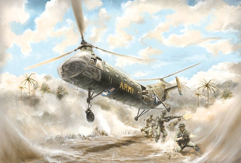 2733 H-21C ショーニー フライングバナナ|ヘリコプター|飛行機