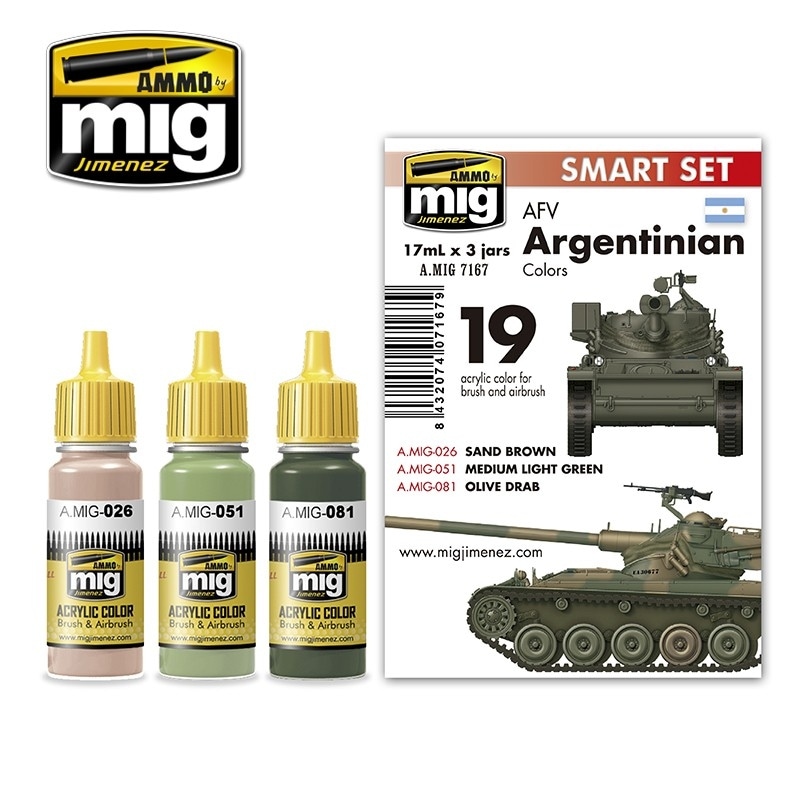A.MIG7167 アルゼンチン軍AFVカラーズ|塗料|ツール＆マテリアル