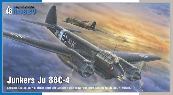 48177 ユンカース Ju88C-4 夜間戦闘機|第二次大戦の飛行機モデル|飛行機