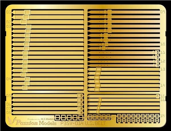 P35V-014 アメリカ軍用ベルト エッチングセット | パッションモデルス