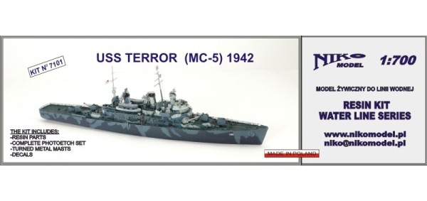 7101 機雷敷設艦 CM-5 テラー Terror 1942|第二次大戦の艦船モデル|艦船