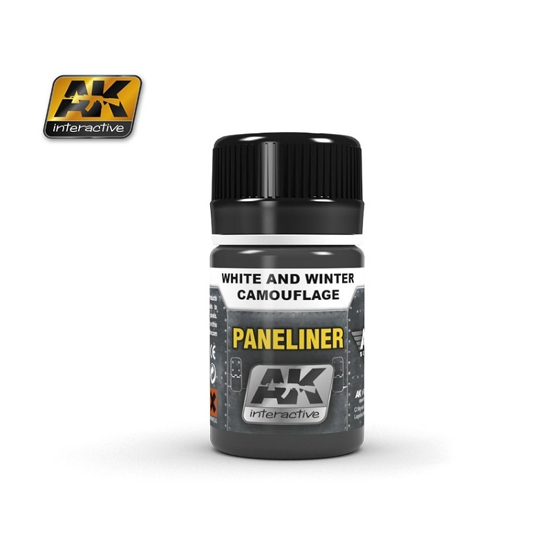 【再入荷】AK2074 パネルライナー ホワイト&冬期カモフラージュ用|塗料|ツール＆マテリアル