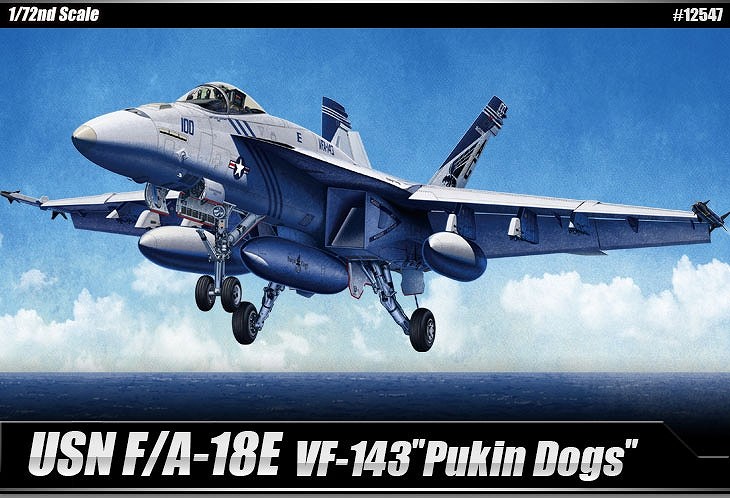 【再入荷】12547 アメリカ海兵隊 F/A-18E スーパーホーネット VF-143 ピューキンドッグス|大戦後の飛行機モデル|飛行機