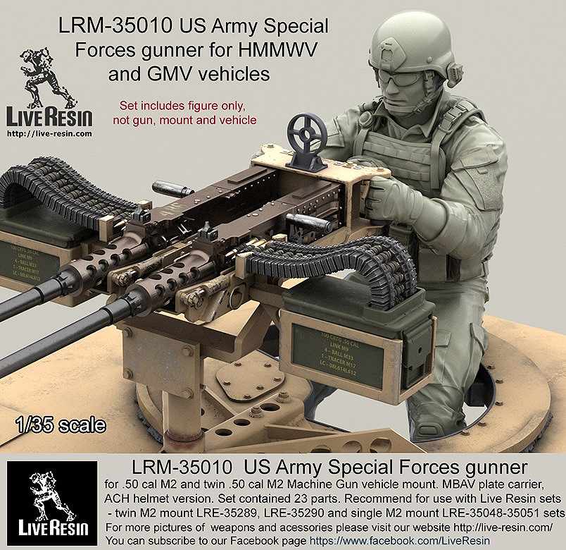 LRM-35010 現用アメリカ陸軍 スペシャルフォースガンナー ACHヘルメット着用|大戦後のフィギュア|フィギュア