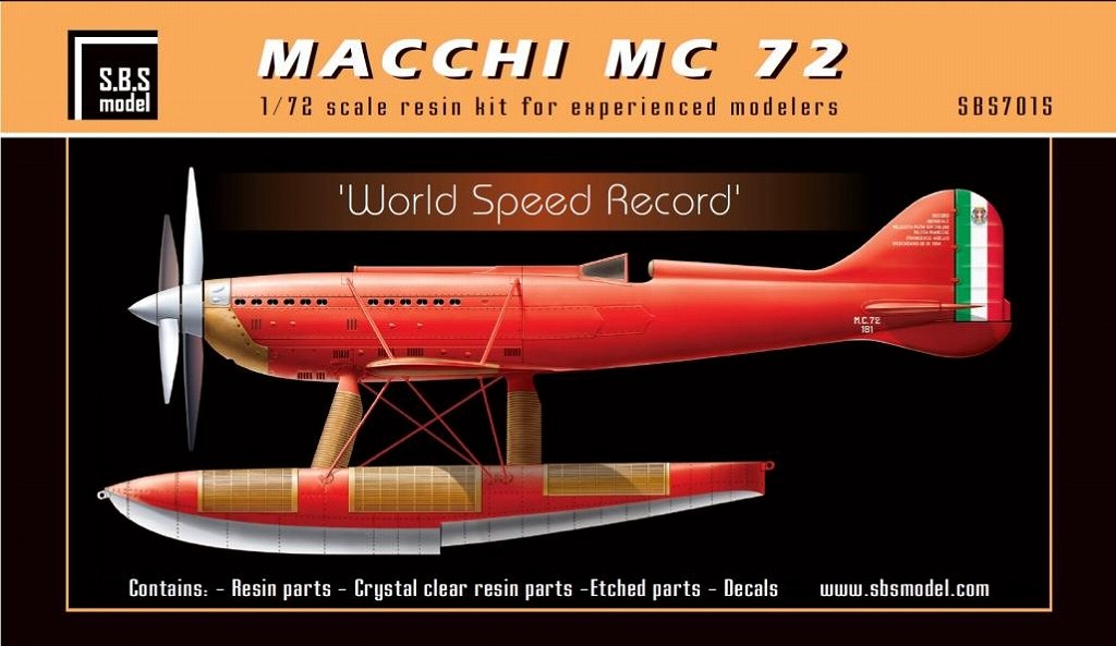 SBS7015 マッキ MC72 | SBSモデル SBS model | 飛行機,レーサー機