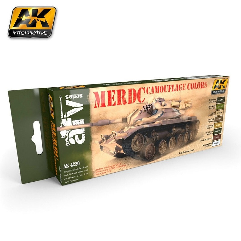 AK4230 現用アメリカ陸軍MERDC MERDC カモフラージュカラーズ|塗料|ツール＆マテリアル