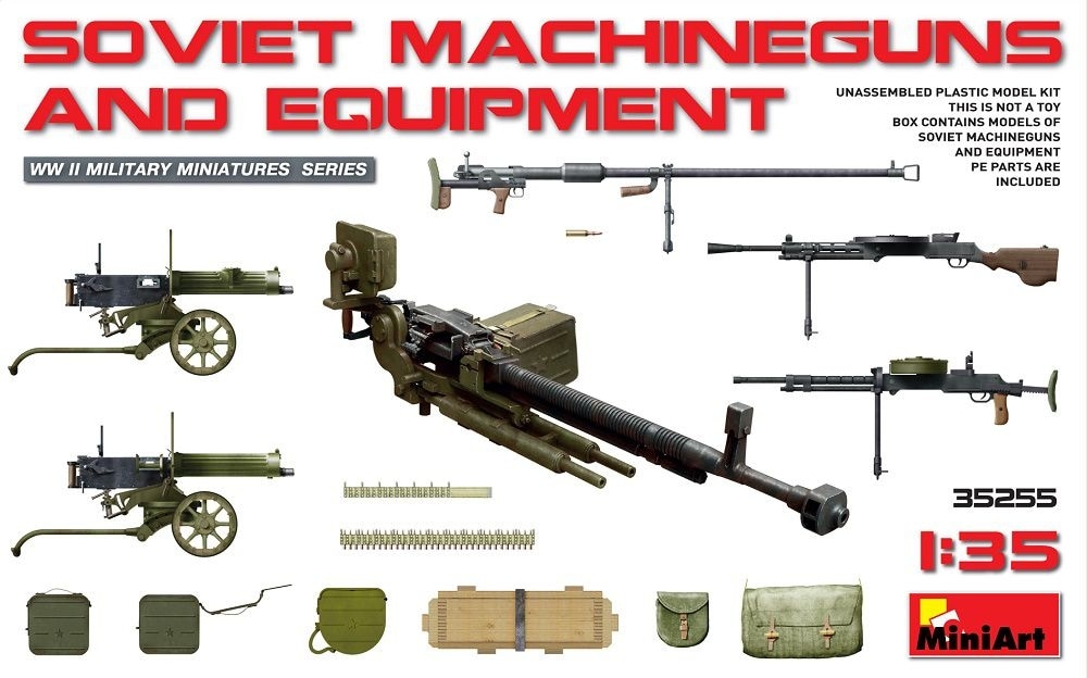 35255 ソビエト軍 機関銃&装備品|第二次大戦のAFVモデル|AFV