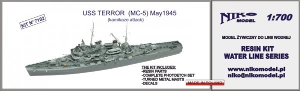 7102 機雷敷設艦 CM-5 テラー Terror 1945年5月1日|第二次大戦の艦船モデル|艦船