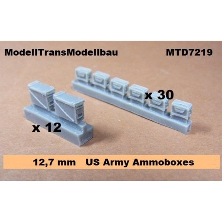 自衛隊　弾薬箱　12.7ミリ MTD7219 アメリカ 12.7mm 弾薬箱 | モデルトランスモデルバウ Modell