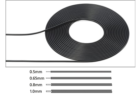 【再入荷】12677 パイピングケーブル 外径0.8mm(ブラック)|素材|ツール＆マテリアル