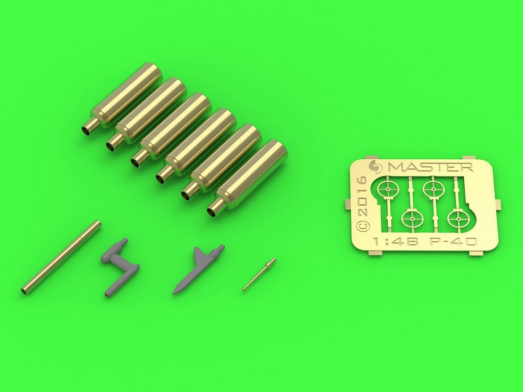 AM48-137 カーチス P-40E-N ブラストチューブ・ガンサイト・ピトー管|飛行機用パーツ|飛行機