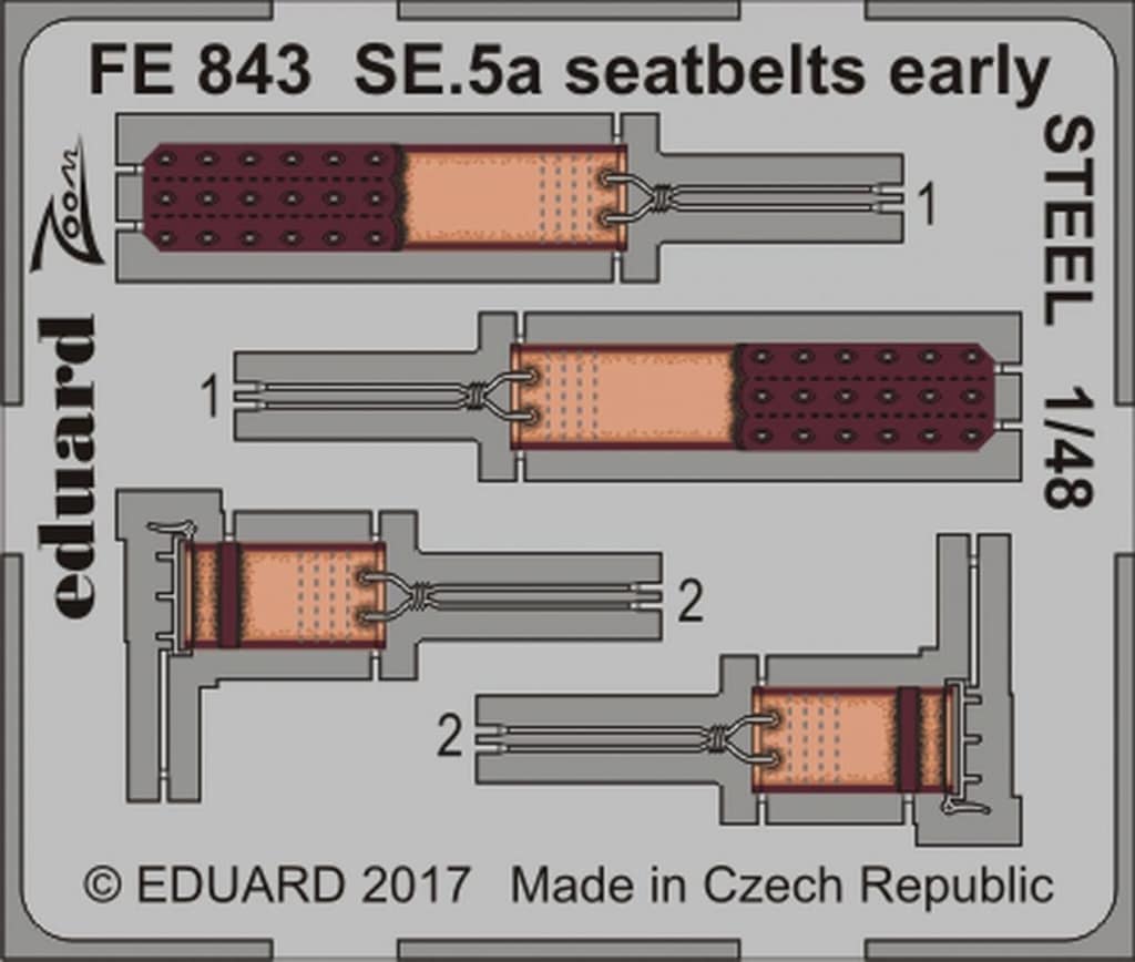 FE843 塗装済 SE.5a 初期型 シートベルト|飛行機用パーツ|飛行機