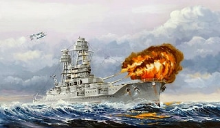 戦艦アリゾナ1／700スケールパールハーバーの戦闘ジオラマ