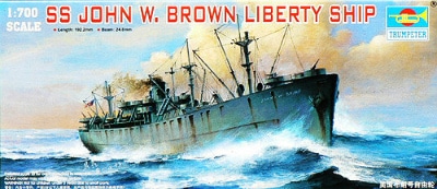 05756 米国海軍 リバティシップ 貨物船  ジョン W・ブラウン|第二次大戦の艦船モデル|艦船