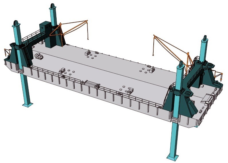 MB70001 マルベリー スパッド ポンツーンセット|建物／情景用パーツ|フィギュア