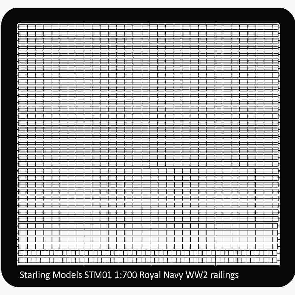 STM01 WWII 英海軍 艦艇用 手摺り|艦船用パーツ|艦船
