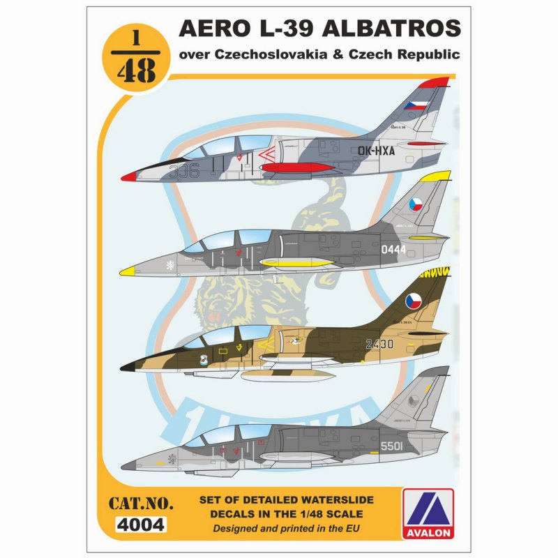 4004 エアロ L-39 アルバトロス チェコスロバキア & チェコ|飛行機用デカール|飛行機