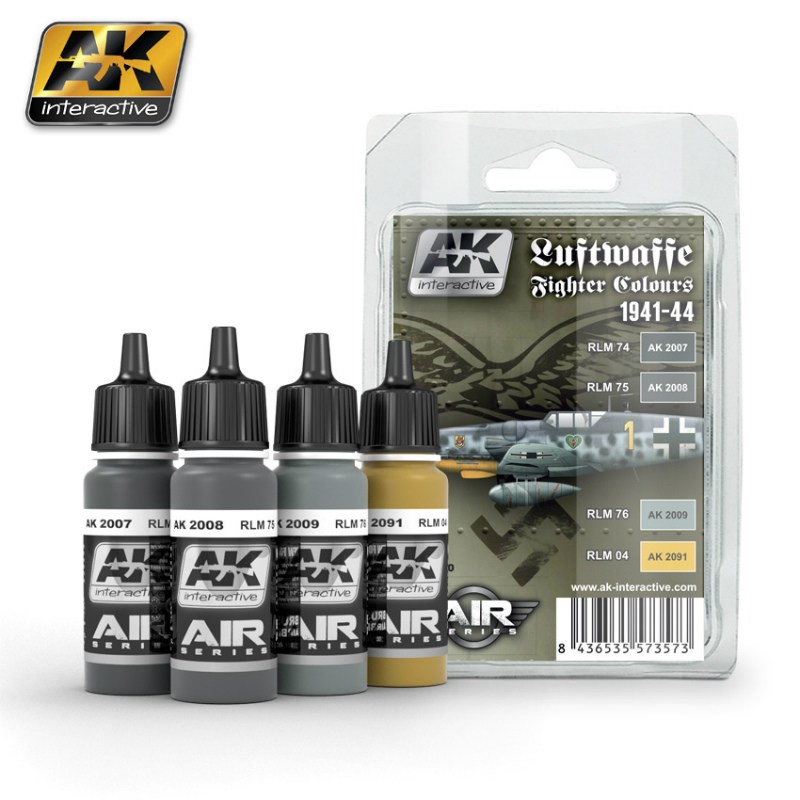 AK2090 WWII ドイツ空軍戦闘機カラーセット 1941-44|塗料|ツール＆マテリアル