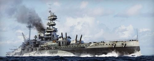05799 英国海軍 クィーン・エリザベス級 戦艦 マレーヤ 1943