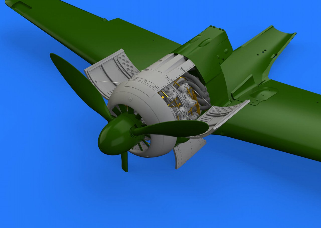 ブラッシン648364 フォッケウルフ Fw190A-3 エンジン|飛行機用パーツ|飛行機