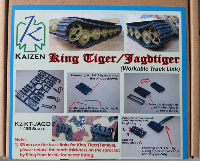 Kz-KT-JAGD ティーガーII/ヤークトティーガー用連結可動履帯(9枚歯用)|AFV用パーツ|AFV