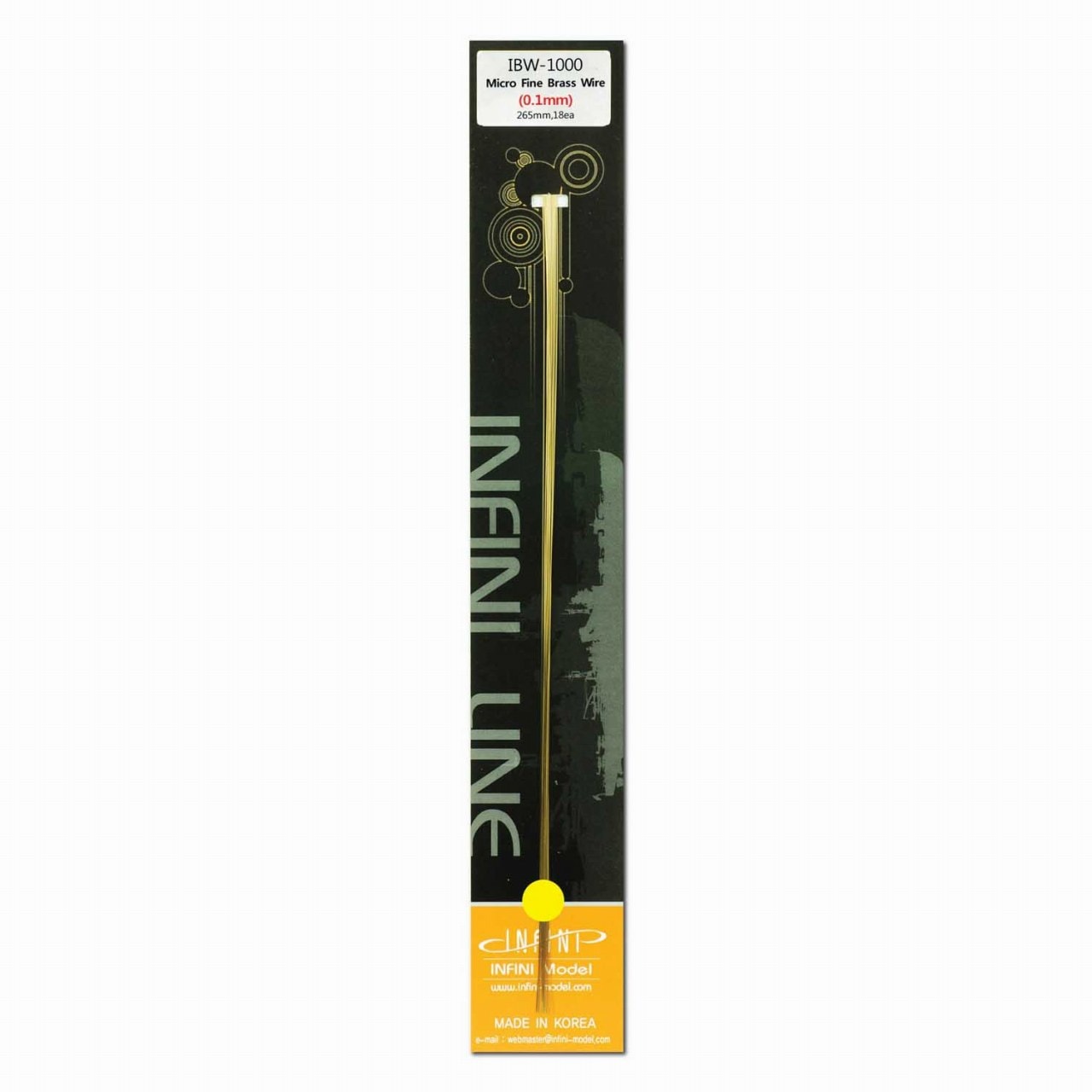 【再入荷】IBW-1000 真ちゅう線 0.1mm|素材|ツール＆マテリアル