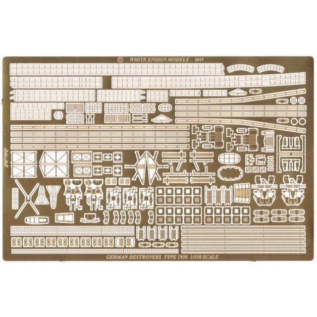 35185 独海軍 Z17級駆逐艦用 エッチングパーツ|艦船用パーツ|艦船