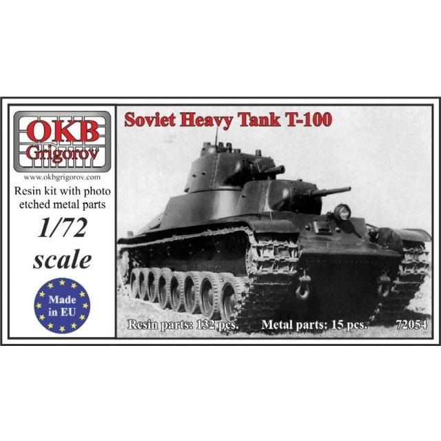 72054 ソビエト T-100 多砲塔重戦車|第二次大戦のAFVモデル|AFV