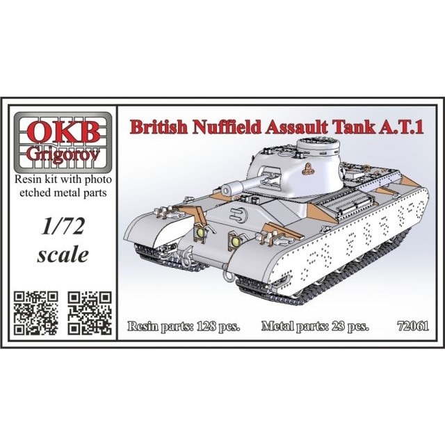 72061 イギリス ナッフィールド・オーガニゼーション AT.1 突撃戦車|第二次大戦のAFVモデル|AFV