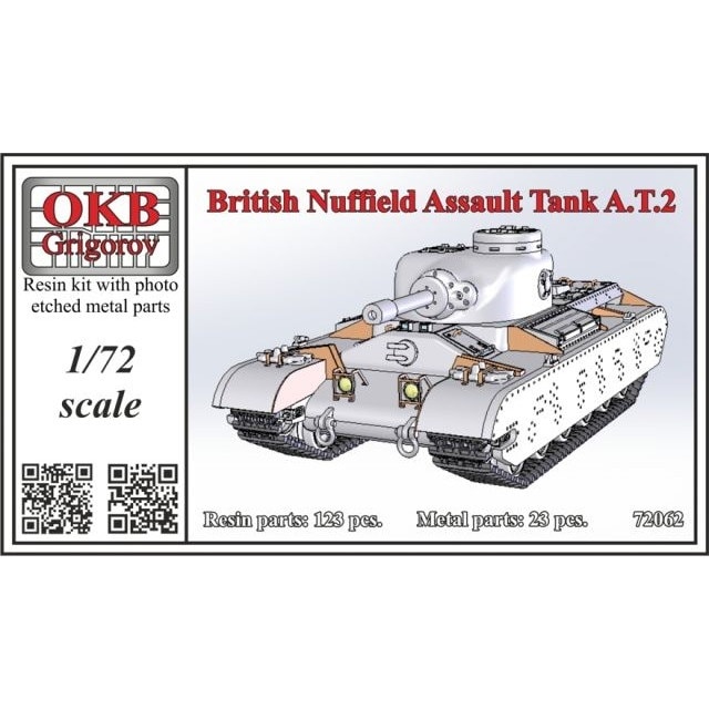 72062 イギリス ナッフィールド・オーガニゼーション AT.2 突撃戦車|第二次大戦のAFVモデル|AFV