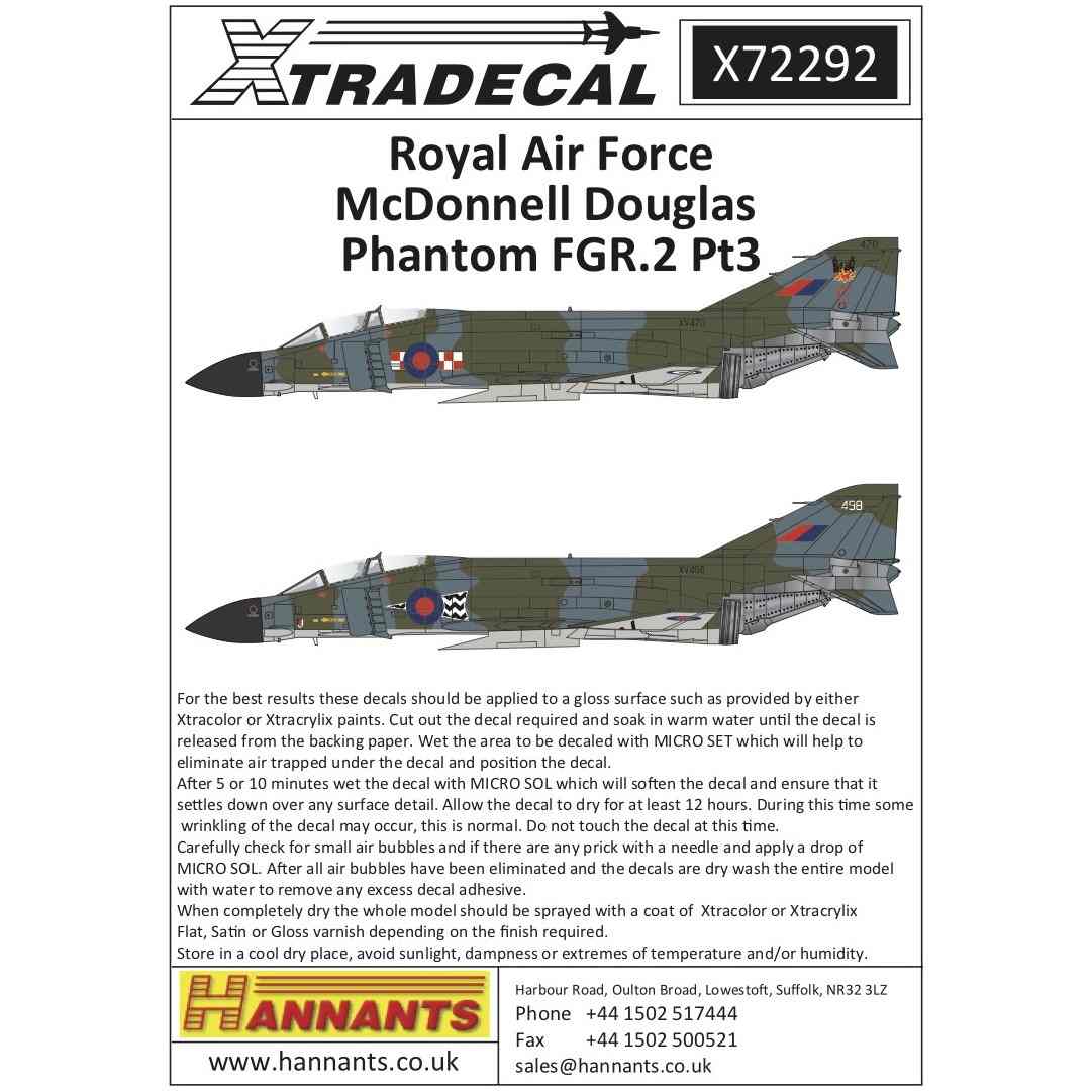 X72292 マクドネル・ダグラス ファントム FGR.2 イギリス空軍 Pt
