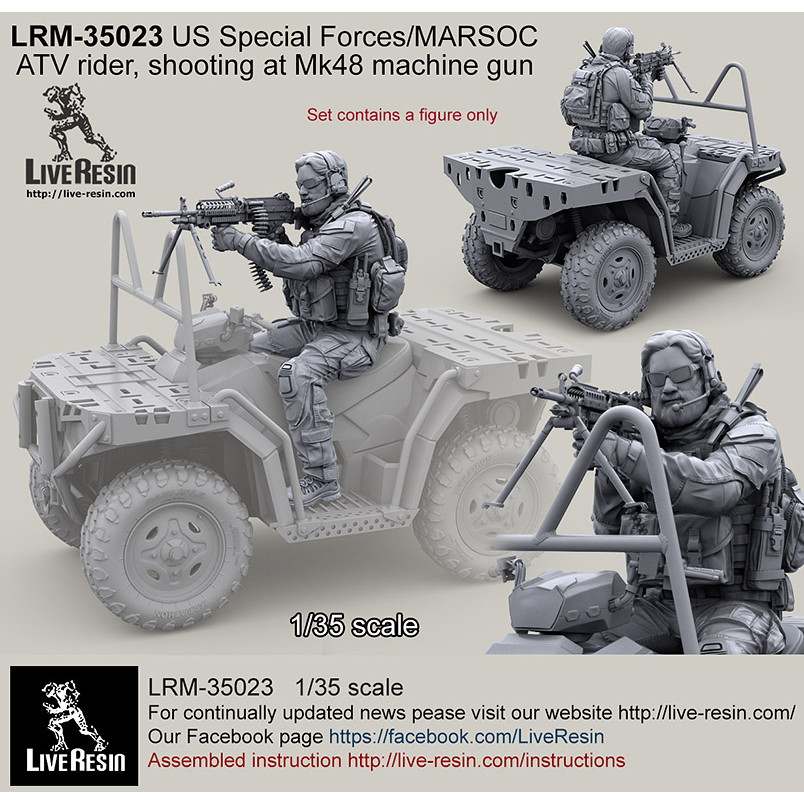 LRM-35023 現用アメリカ陸軍 特殊部隊 MARSOC ATVライダー 射撃ポーズ