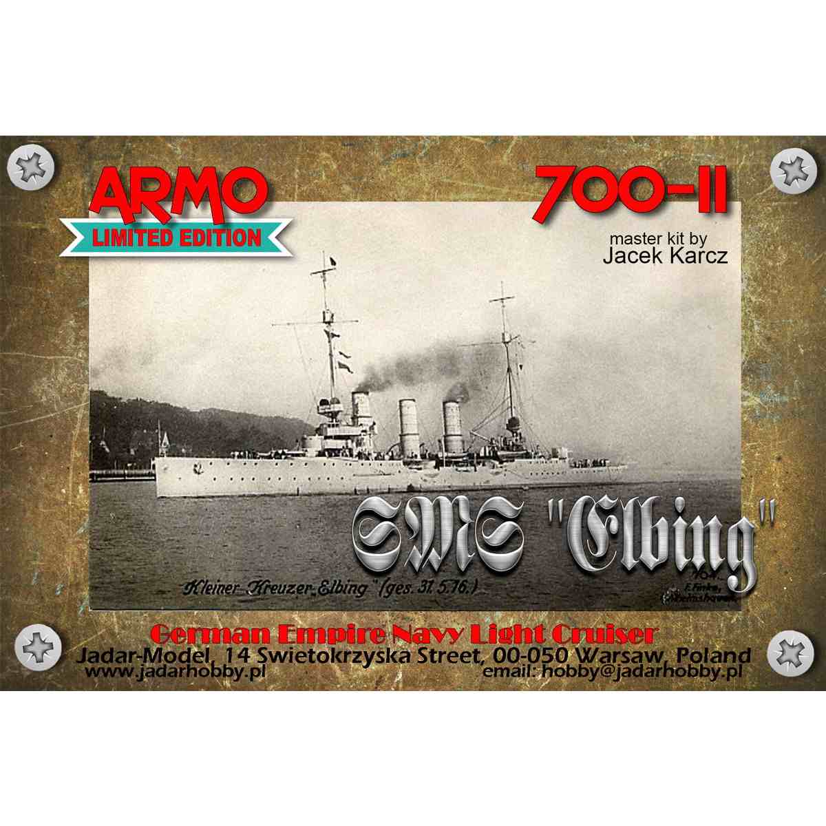 700-11 独海軍 ピラウ級小型巡洋艦 エルビンク Elbing 1915|第一次大戦以前の艦船モデル|艦船
