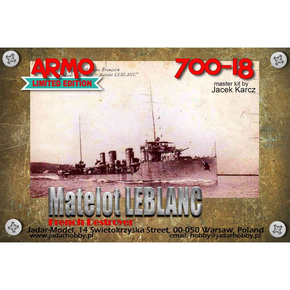 700-18 仏海軍 タトラ級駆逐艦 マテロー・ルブラン Matelot Leblanc|第一次大戦以前の艦船モデル|艦船