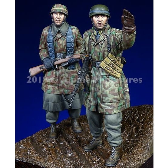 35249 WWII 独 降下猟兵 アルデンヌ戦(2体セット)|第二次大戦のフィギュア|フィギュア