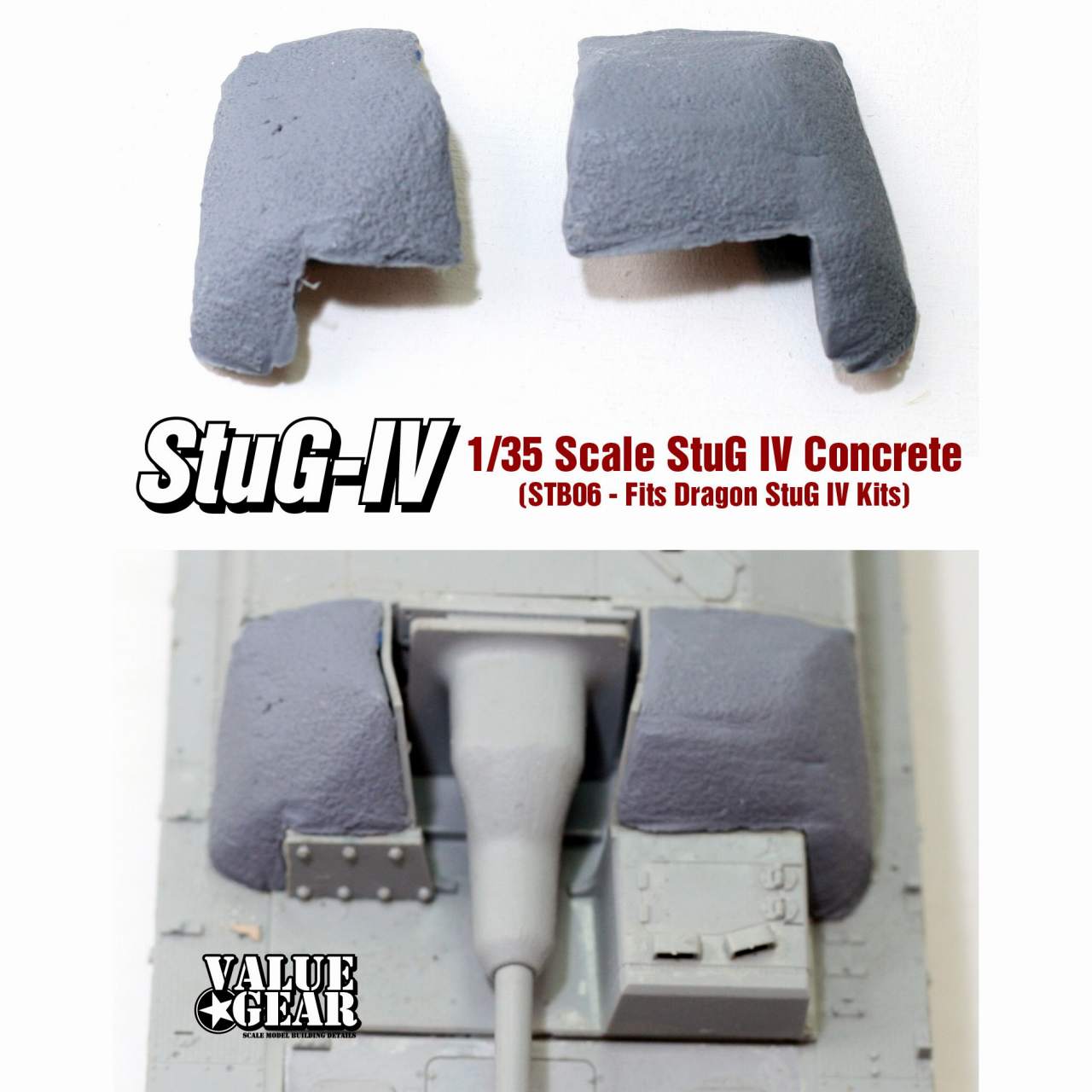 STB06 IV号突撃砲 コンクリート装甲|建物／情景用パーツ|フィギュア